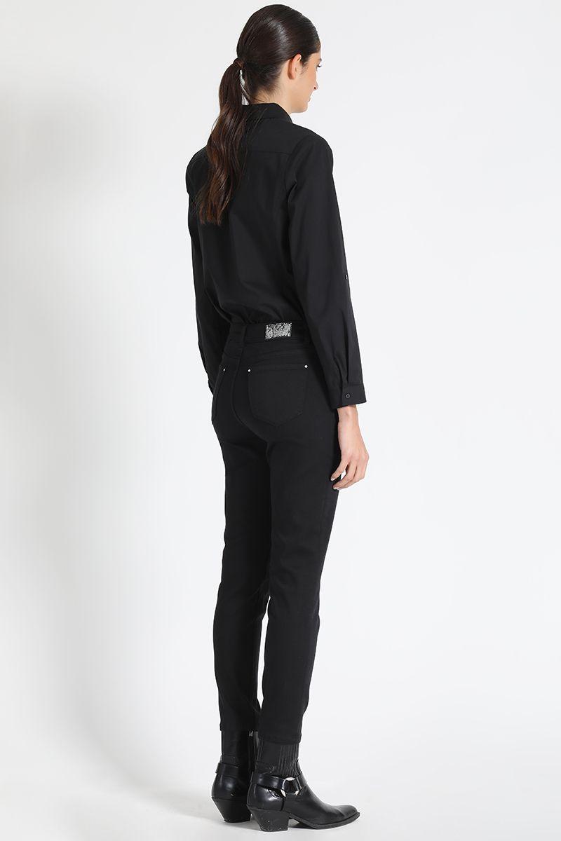 Jeans Skinny Básico Negro Liola-4