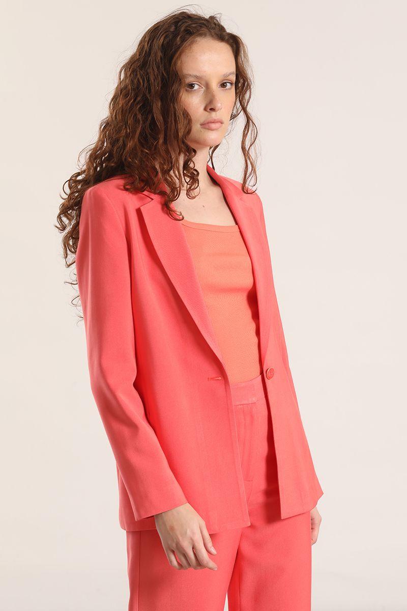 Blazer con abertura Liola mujer coral-5