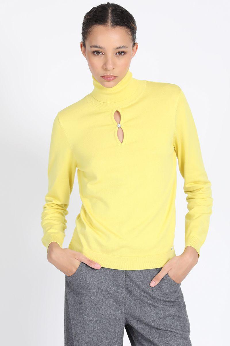 Tejido Punto Escote Boton Joya, Pistacho Liola-0