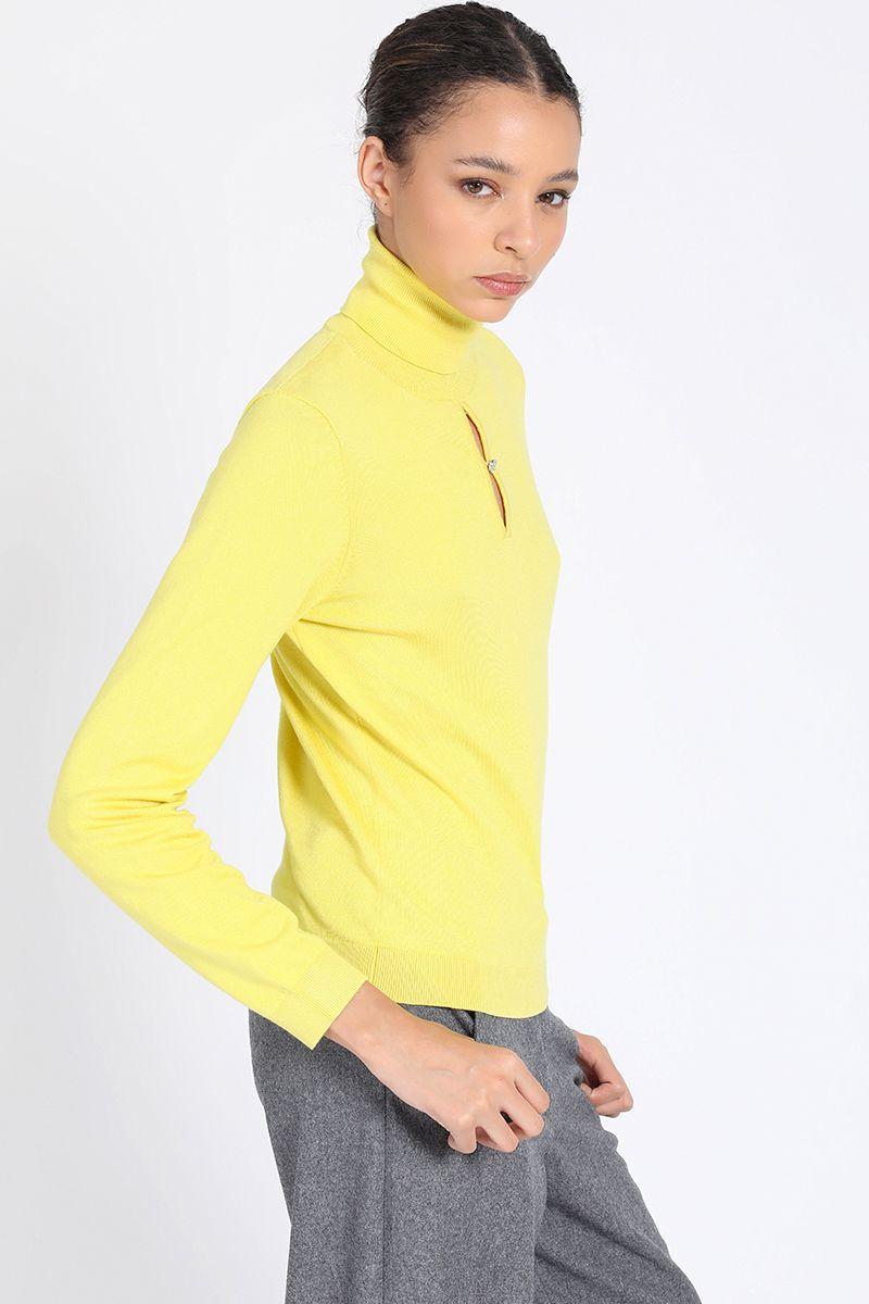 Tejido Punto Escote Boton Joya, Pistacho Liola-4