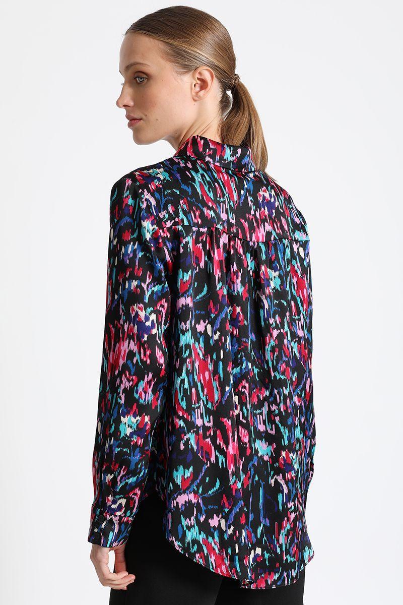Blusa Camisera Estampada Multicolor Liola-4