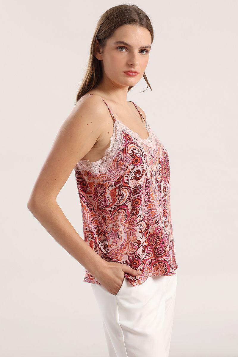 Top lencero estampado Liola mujer rosa-3
