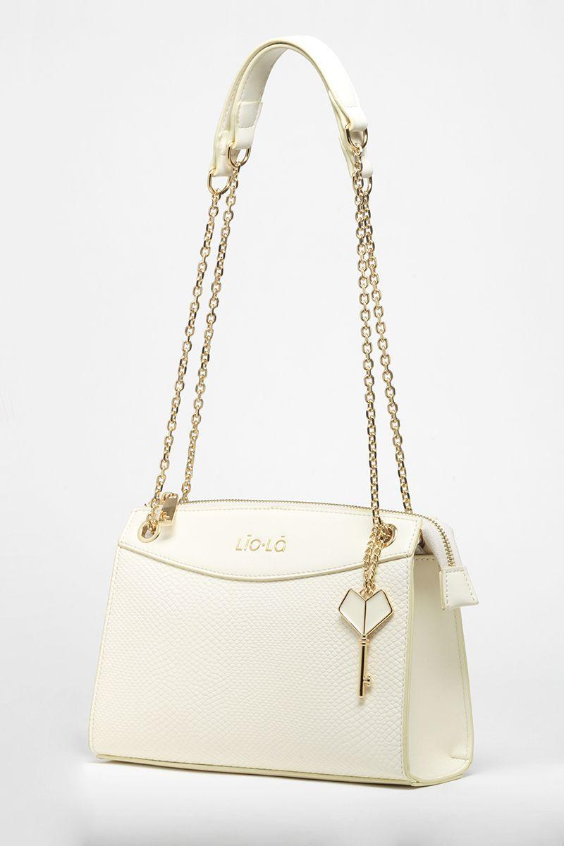 Cartera Efecto Cuero Mezcla Piton, Crudo Liola-1