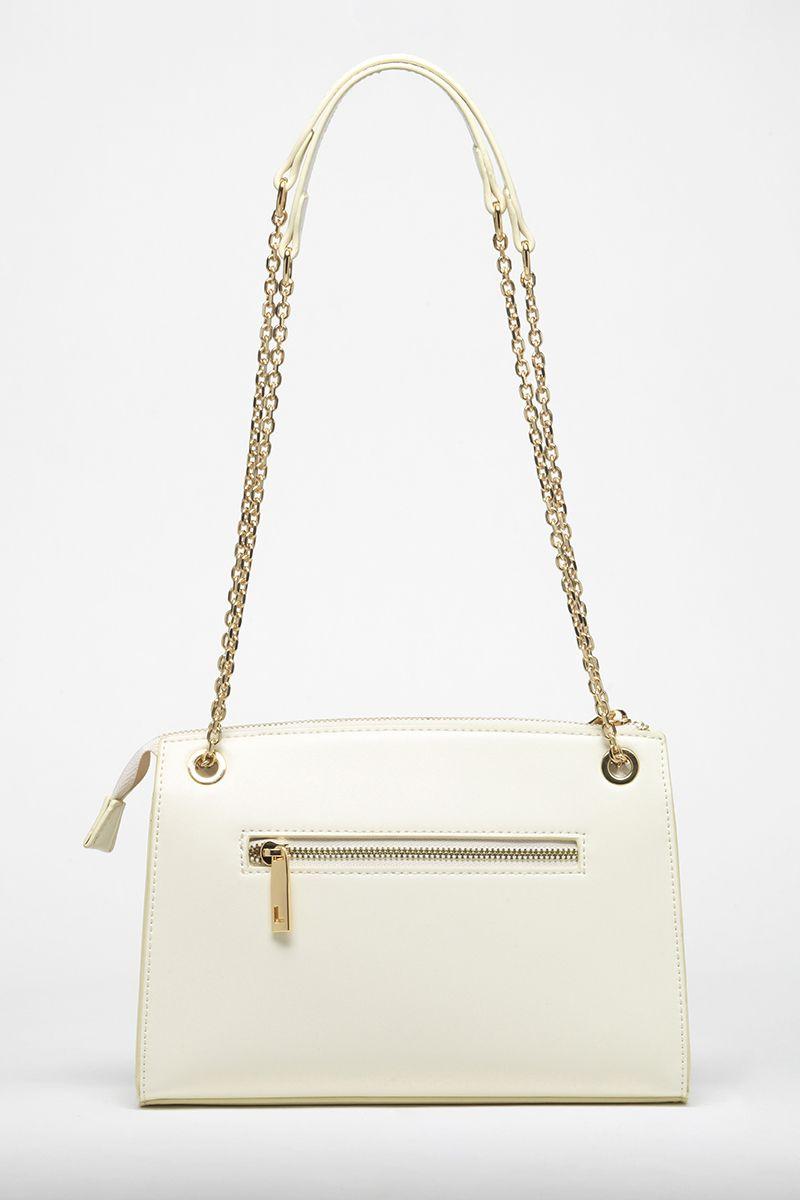 Cartera Efecto Cuero Mezcla Piton, Crudo Liola-3