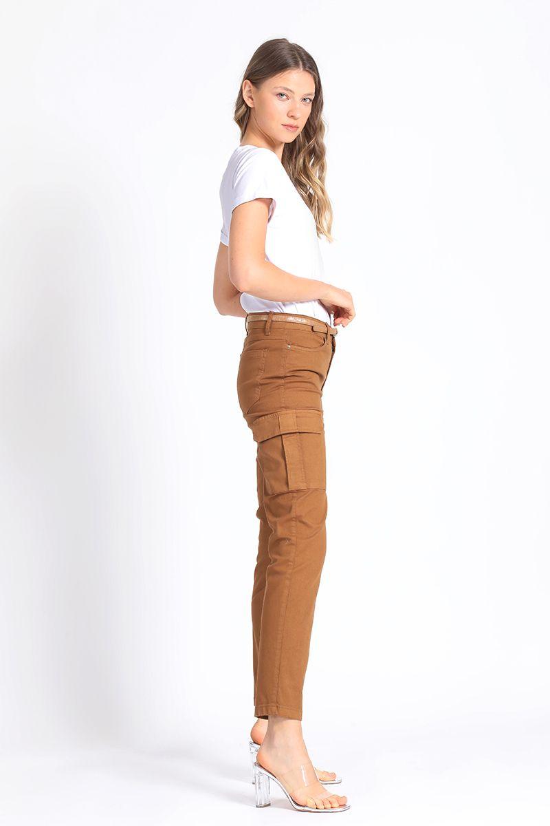 Pantalon Cargo Camel Liola-2