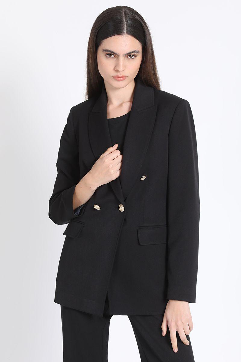 Blazer Cruzado Negro Liola-2