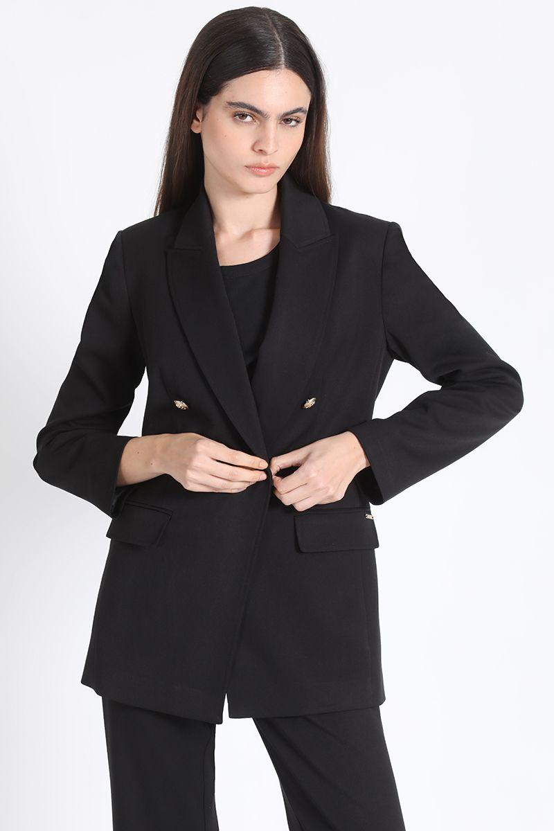 Blazer Cruzado Negro Liola-5