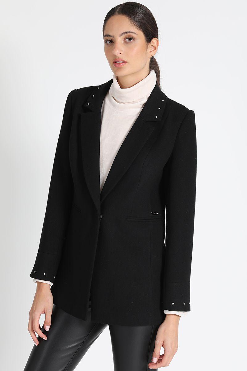 Blazer Largo Muflón Negro Liola-0