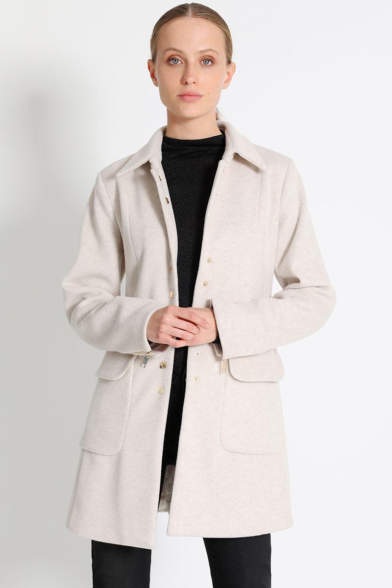 Chaquetón Muflón Melange Beige Liola-3