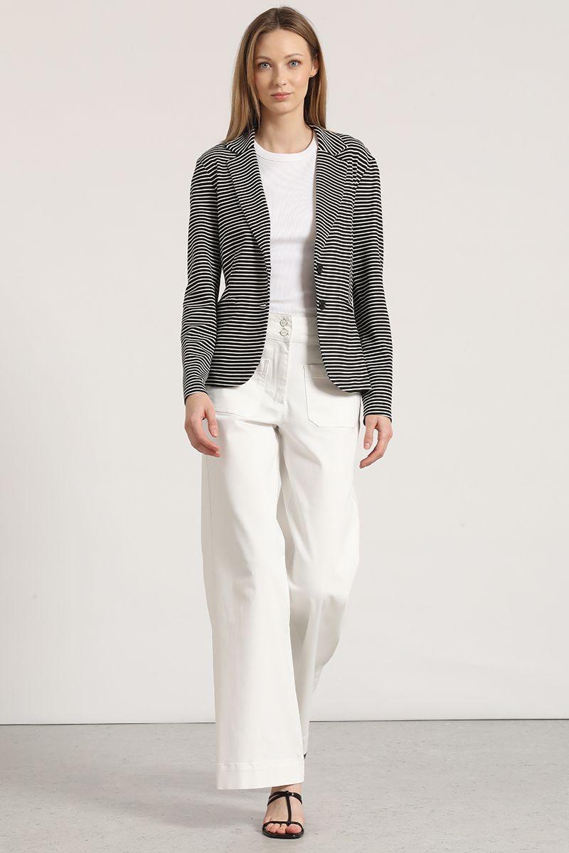 Blazer rayas Liola mujer negro-1