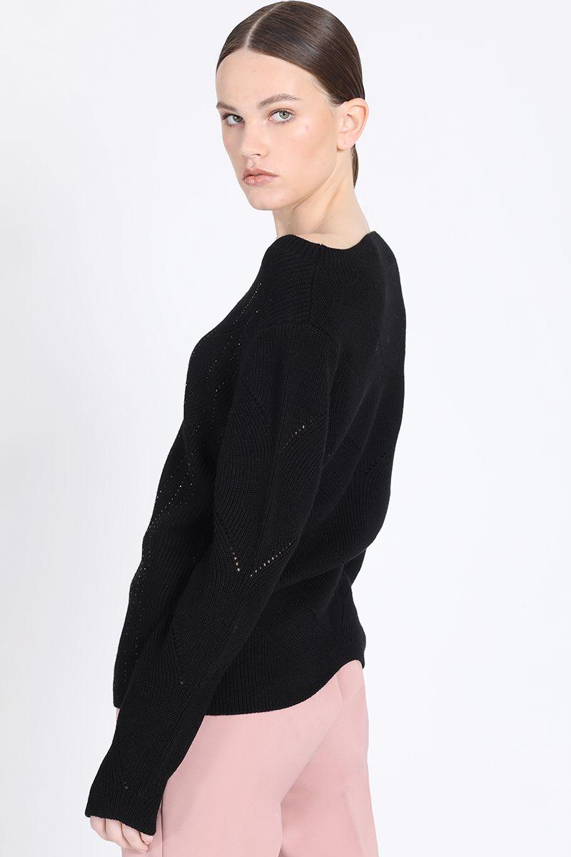 Tejido Punto Fantasia Strass, Negro Liola-4