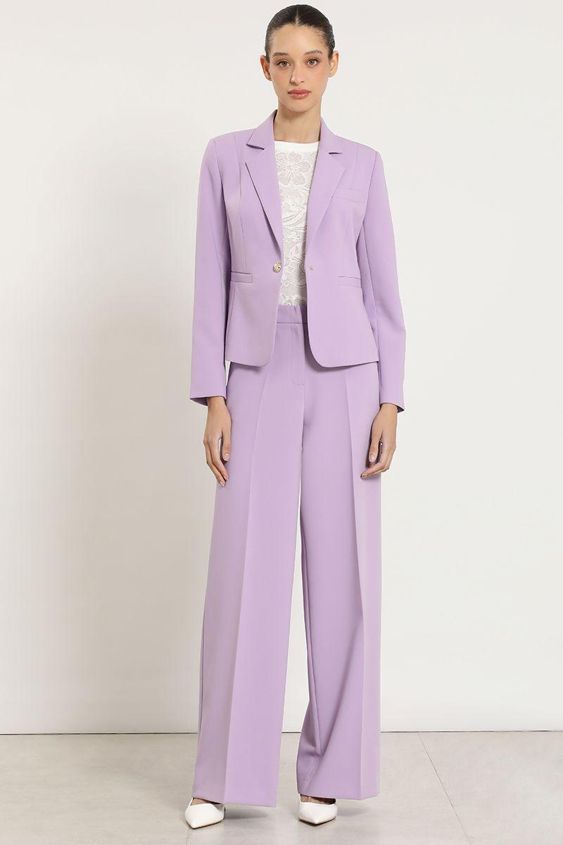 Pantalon ancho con cadena, lila Liola-3