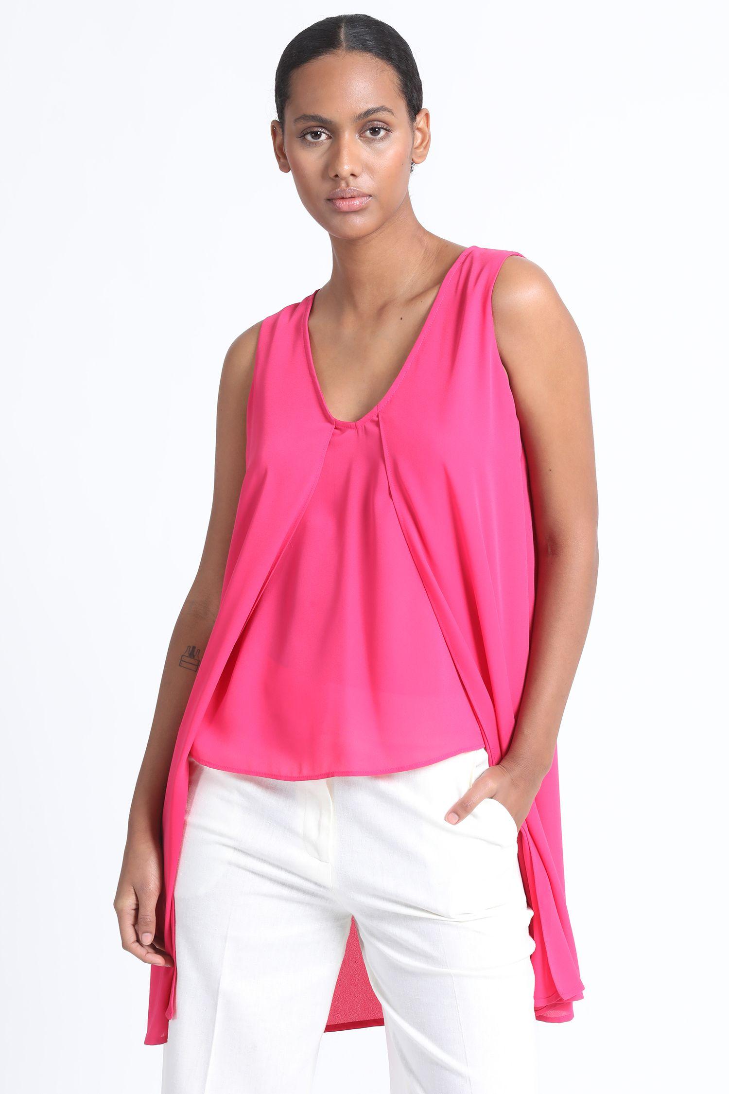 Blusa Doble Capa Fucsia Liola-0