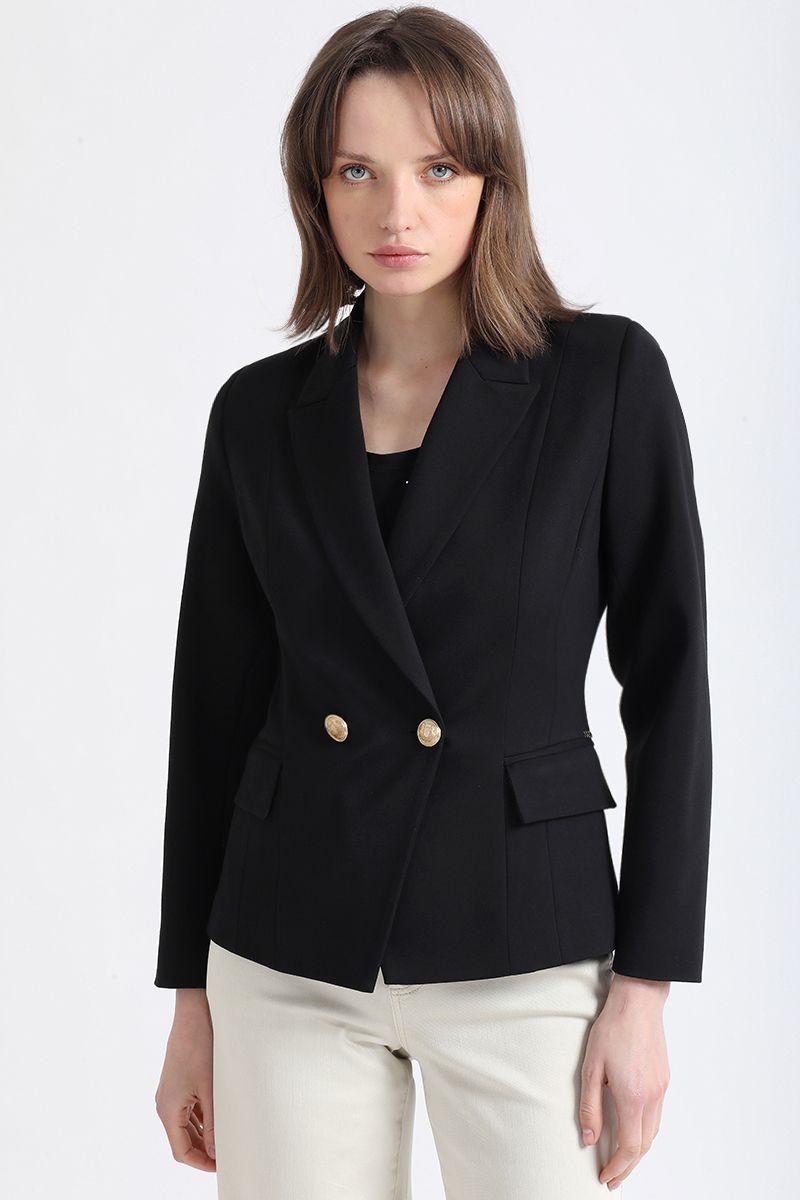 Blazer Cruzado, Negro Liola-0