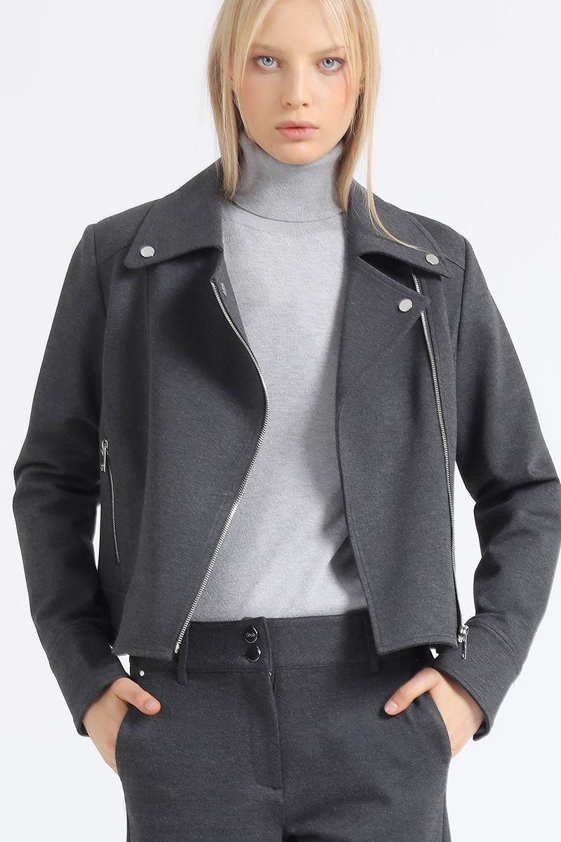 Chaqueta Biker, Gris Liola-4