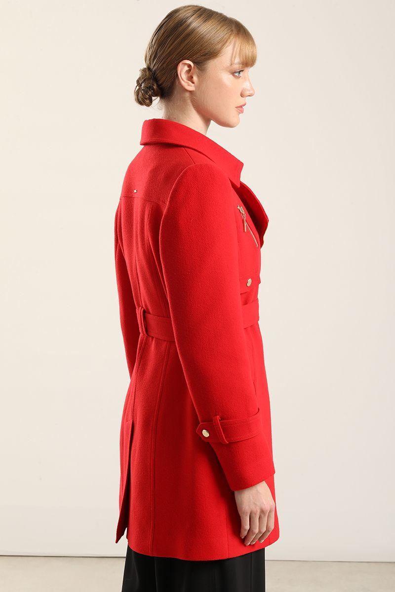 Abrigo Biker, Muflon Rojo Liola-5