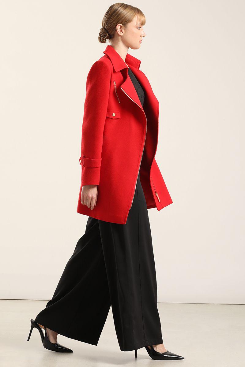 Abrigo Biker, Muflon Rojo Liola-6