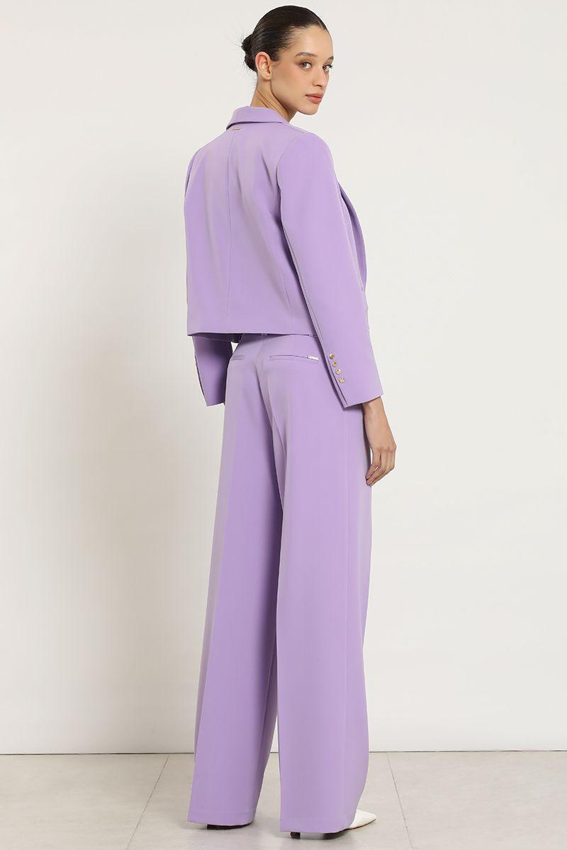 Pantalon ancho basico, lila Liola-5