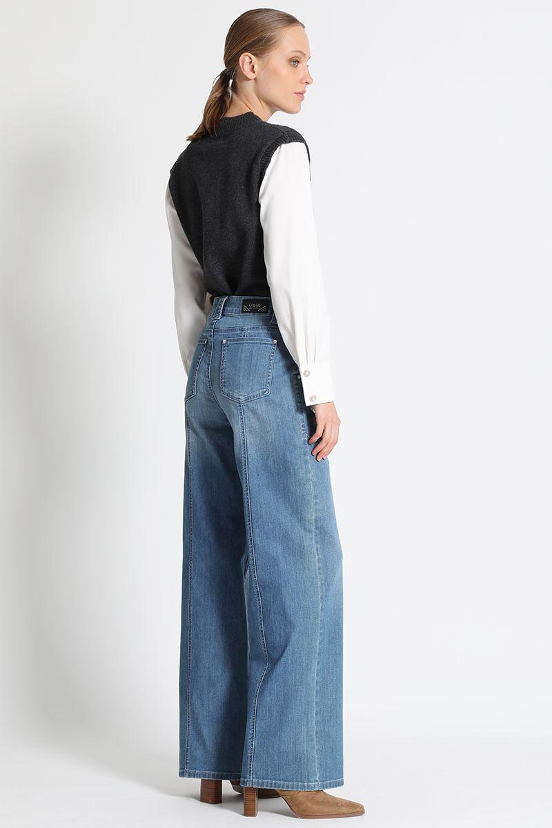 Jeans Tiro Medio Celeste Liola-2