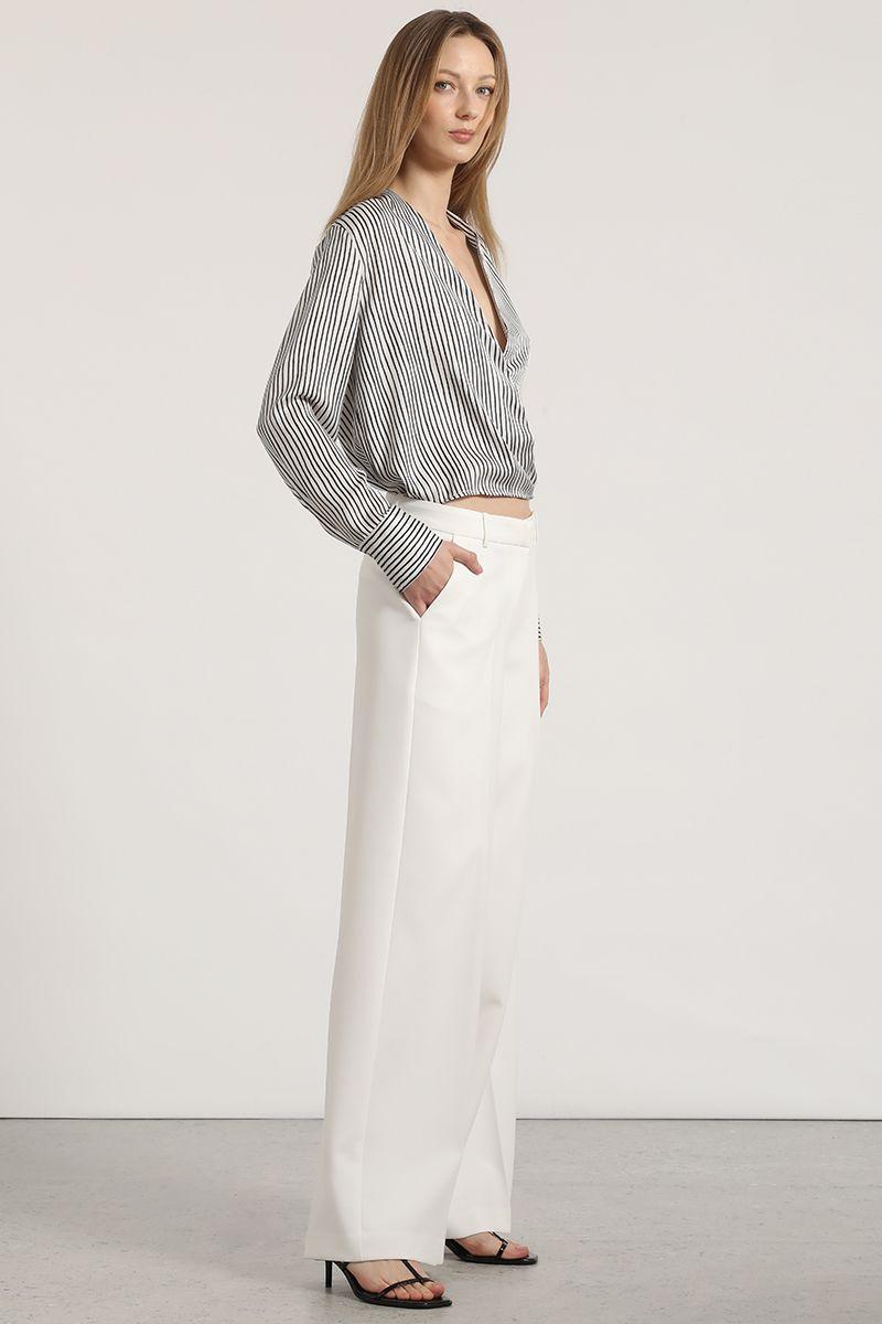 Pantalón ancho Liola mujer crudo-4