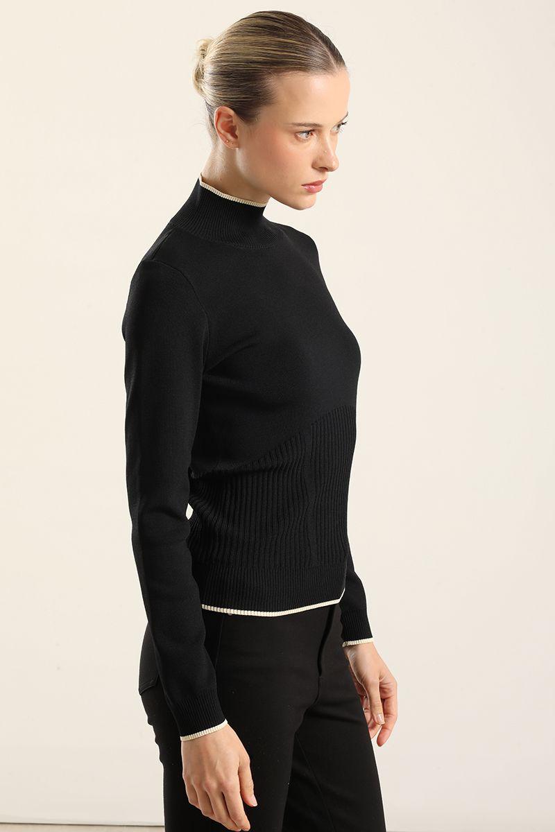 Jersey Punto Basico, Contratono, Negro Liola-5