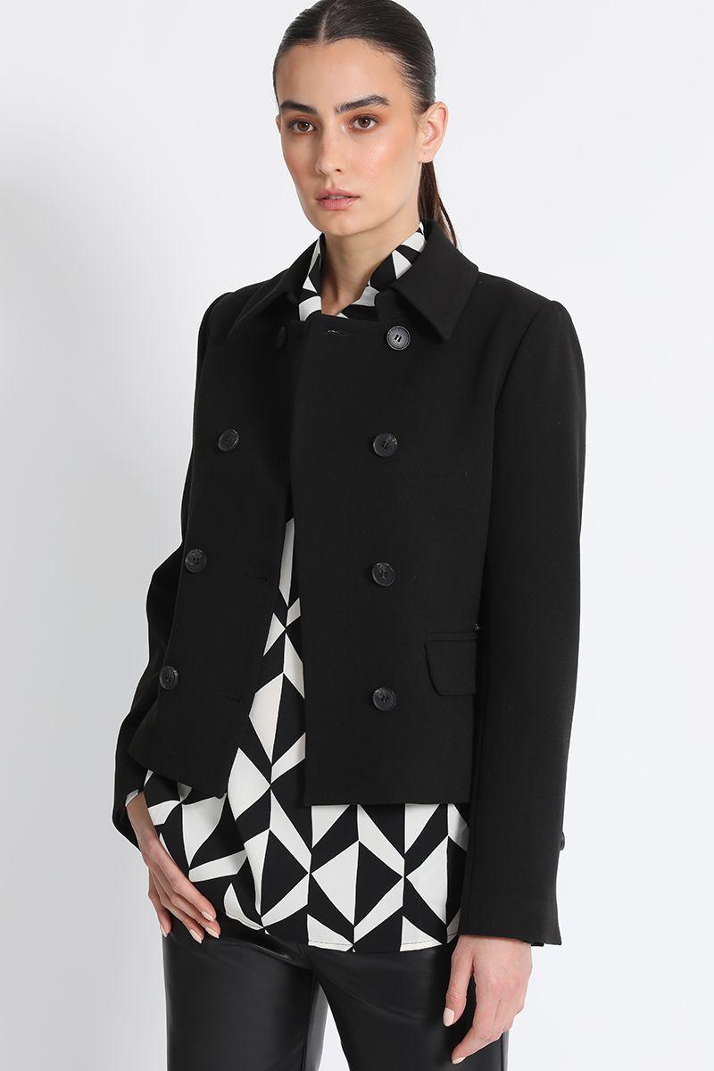 Chaqueta Entallada Corta Negro Liola-1