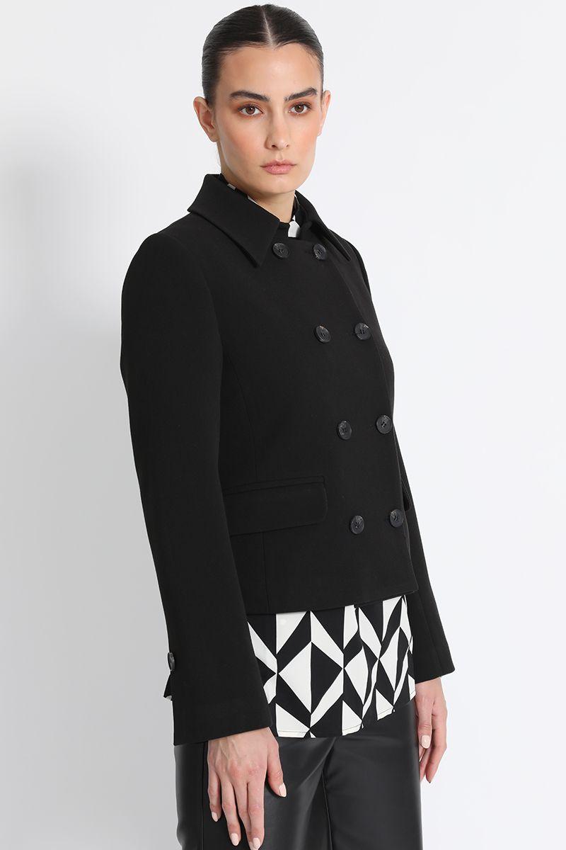 Chaqueta Entallada Corta Negro Liola-2