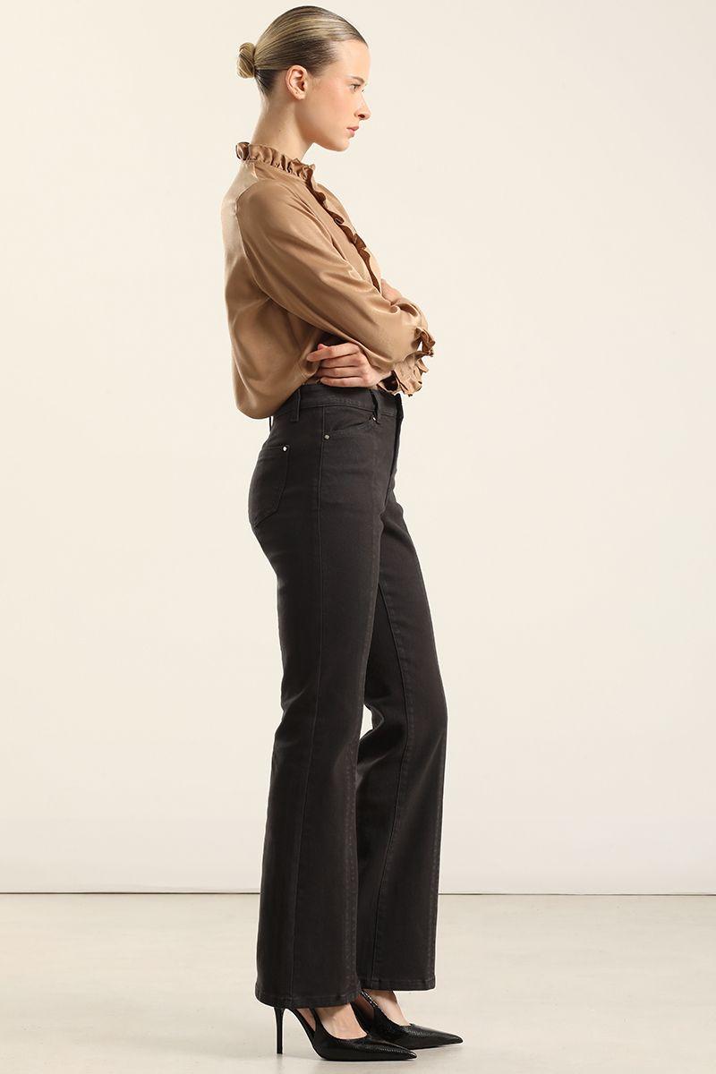 Jeans Color Bootcut, Negro Liola-1