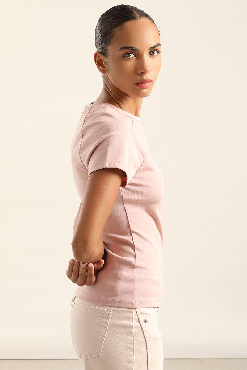 Polera Basica, Logo Liola, Rosa Liola-3