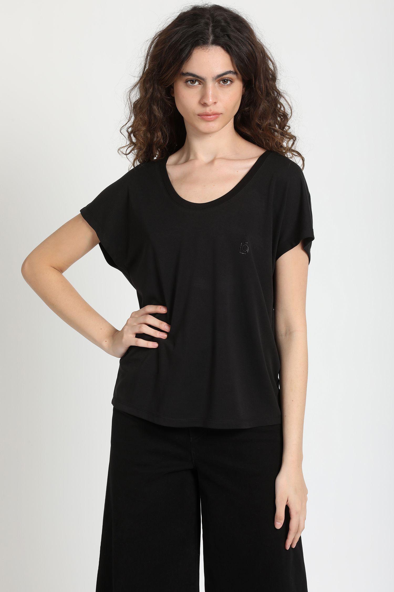 Polera Basica Logo Liola, Negro Liola-0