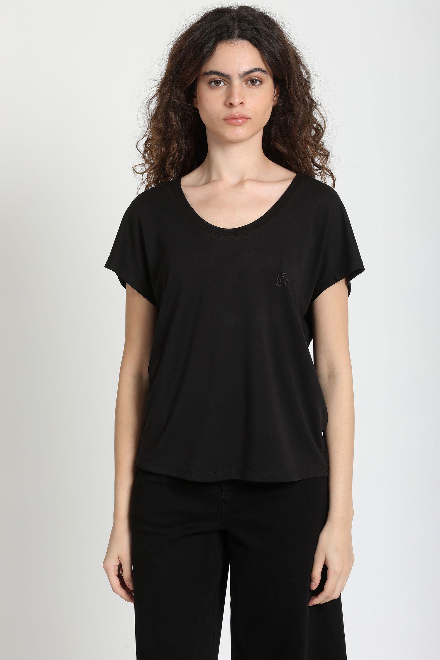 Polera Basica Logo Liola, Negro Liola-1