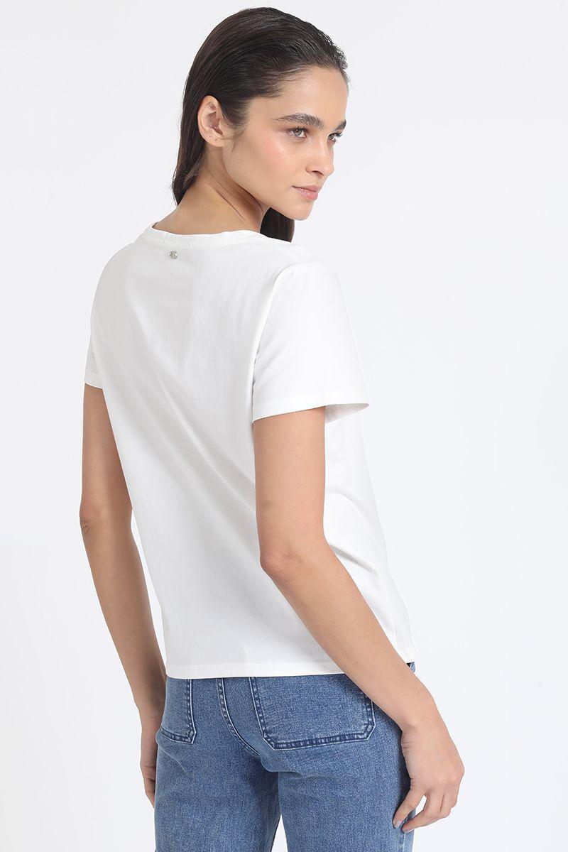 Polera Algodón Dreamy Strass, Crudo Liola-5