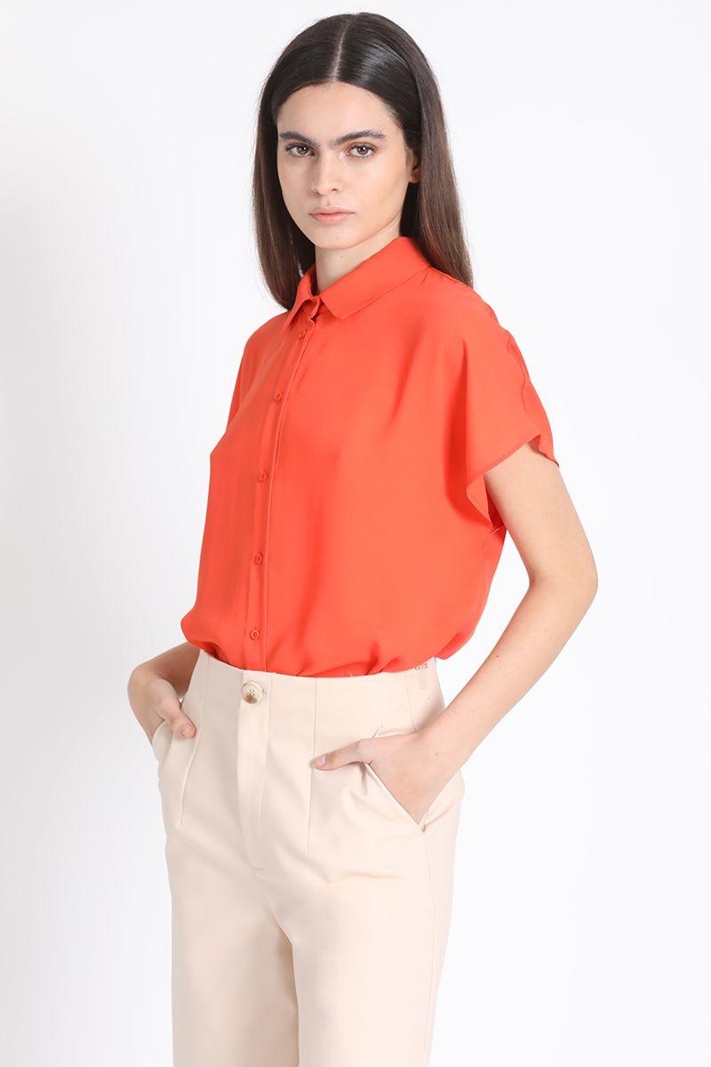 Blusa Amplia Manga Kimono, Naranjo Liola-3