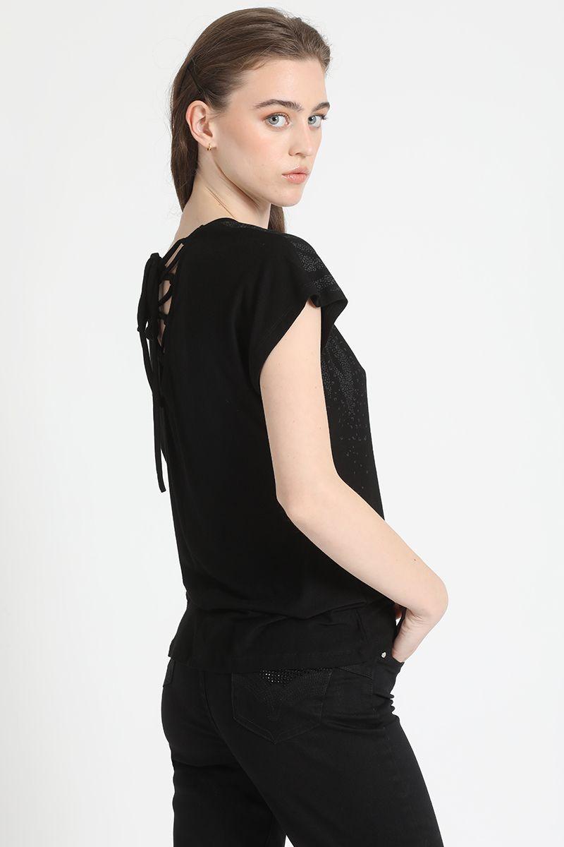 Polera Manga Kimono Negro Liola-2