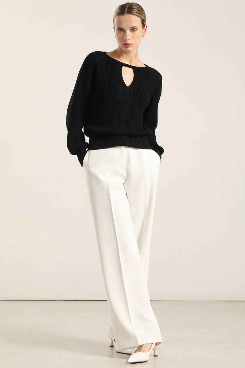 Jersey Punto Fantasia Negro Liola-1