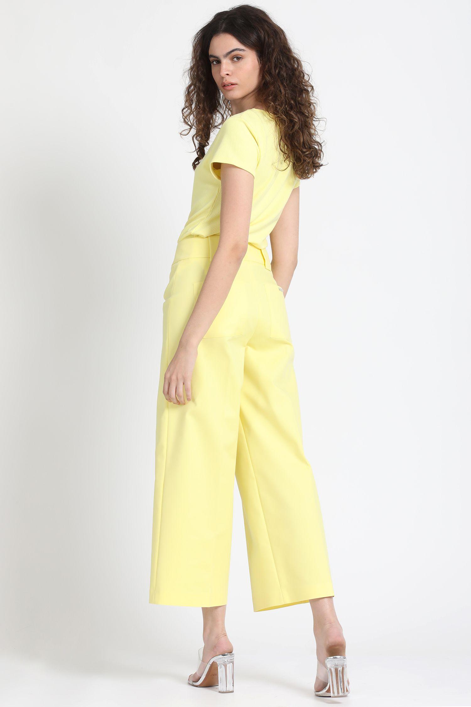 Polera Boton Joya, Amarilla Liola-3
