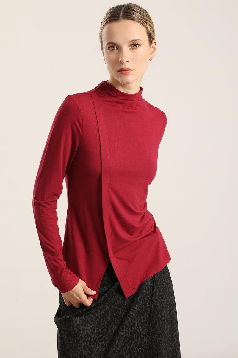 Top Abertura Pasada Asimetrica, Burdeo Liola-0