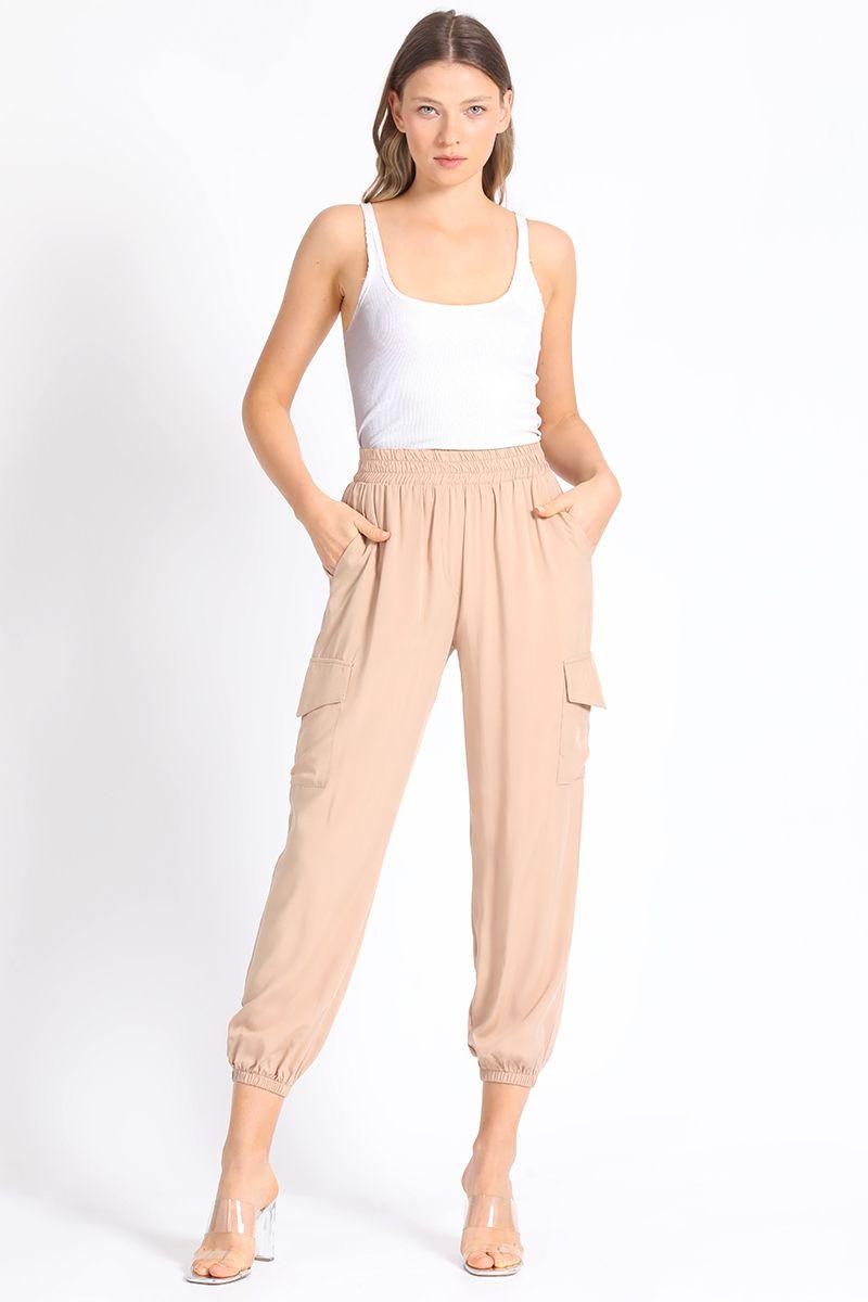 Pantalon Cargo Camel Liola-0