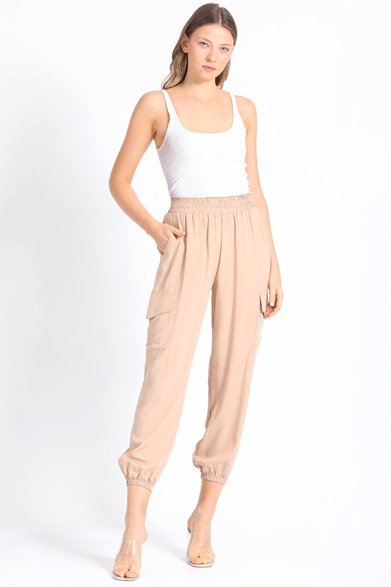 Pantalon Cargo Camel Liola-4