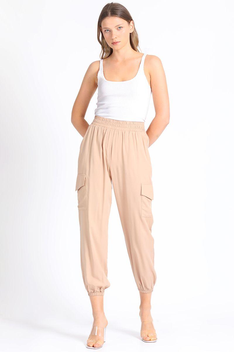 Pantalon Cargo Camel Liola-5
