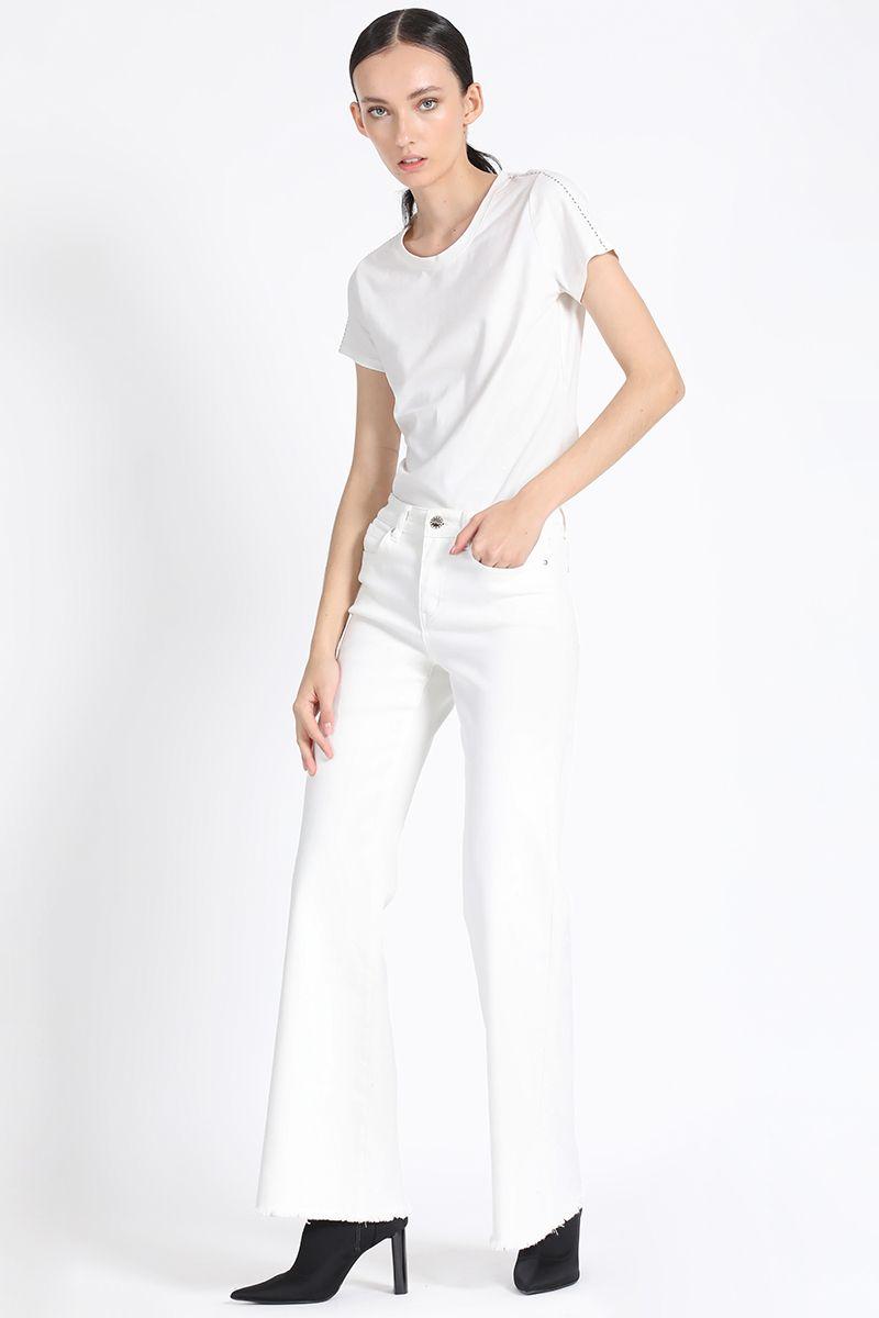 Pantalon Palazzo, Tiro Medio, Crudo Liola-4