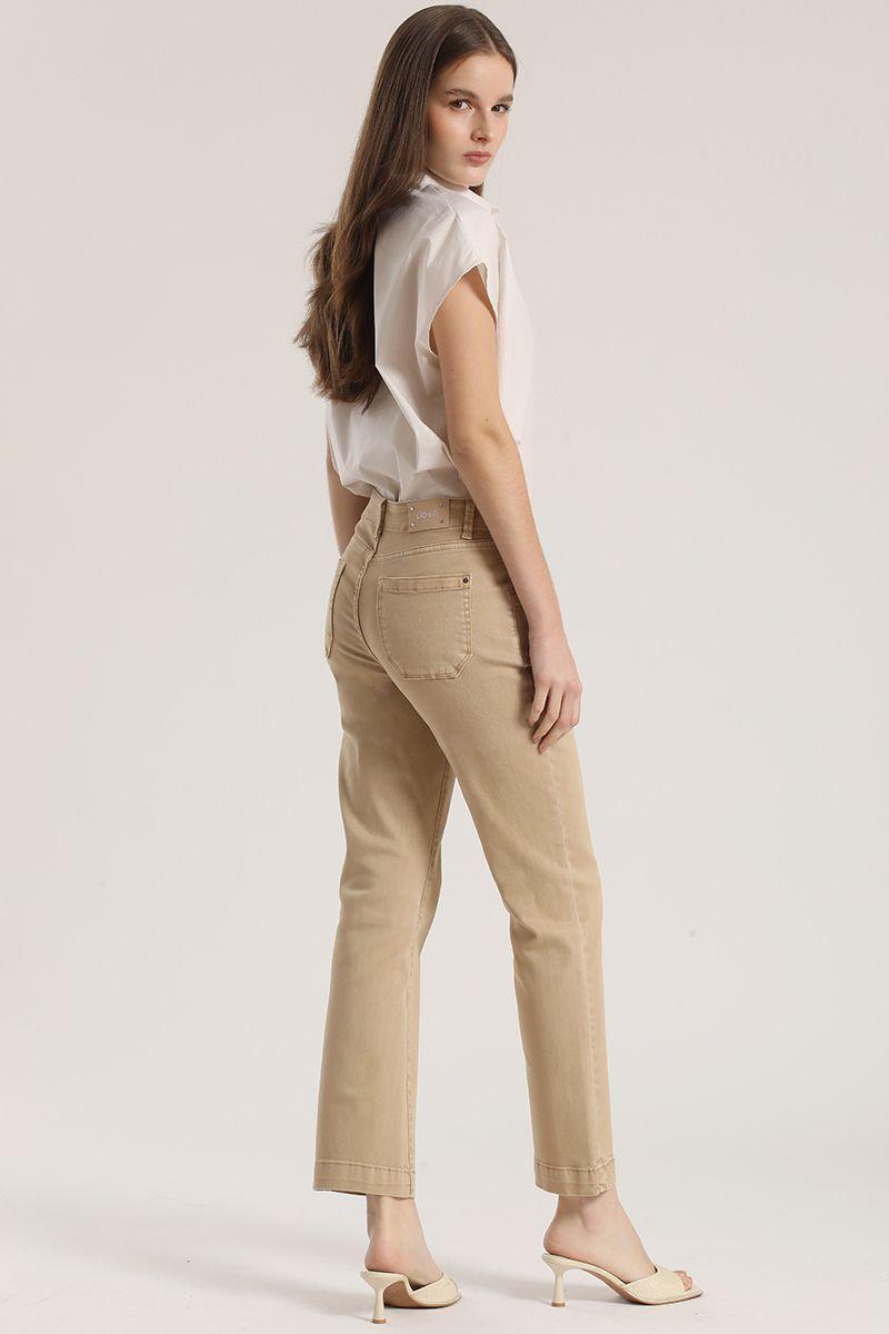 Jeans slim procesado Liola mujer camel-3