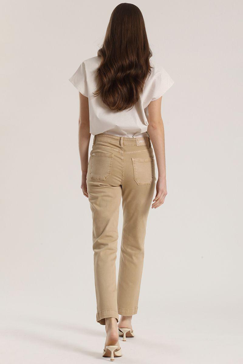 Jeans slim procesado Liola mujer camel-4