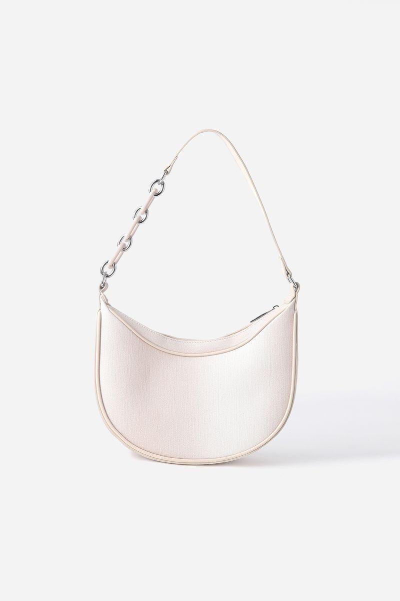 Cartera media luna degrade Liola beige-2