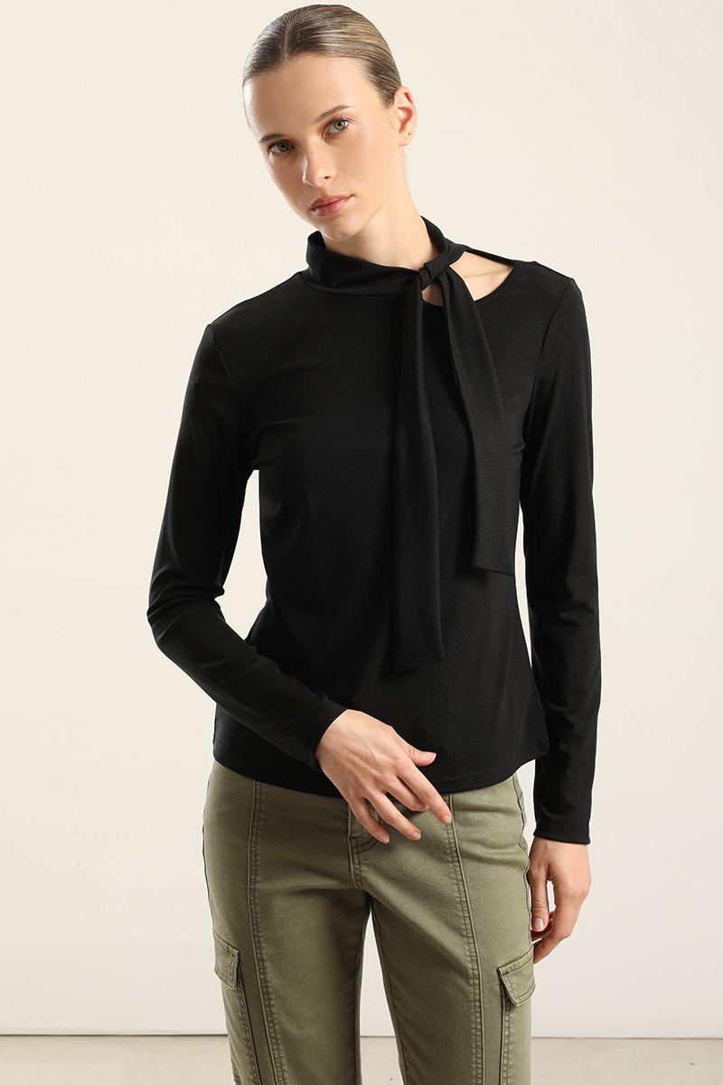 Top Cuello Fantasia Lazada, Negro Liola-2