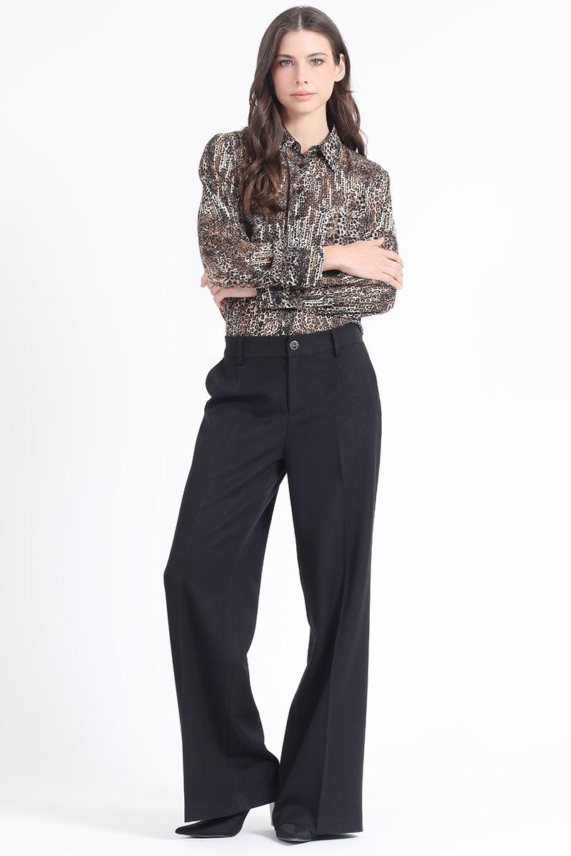 Blusa Estampado Animal Print, Café Liola-5