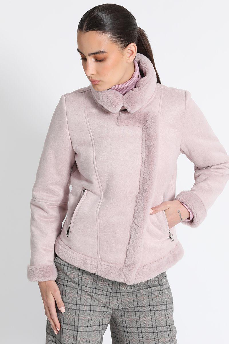 Chaqueta Aviador Rosa Liola-0