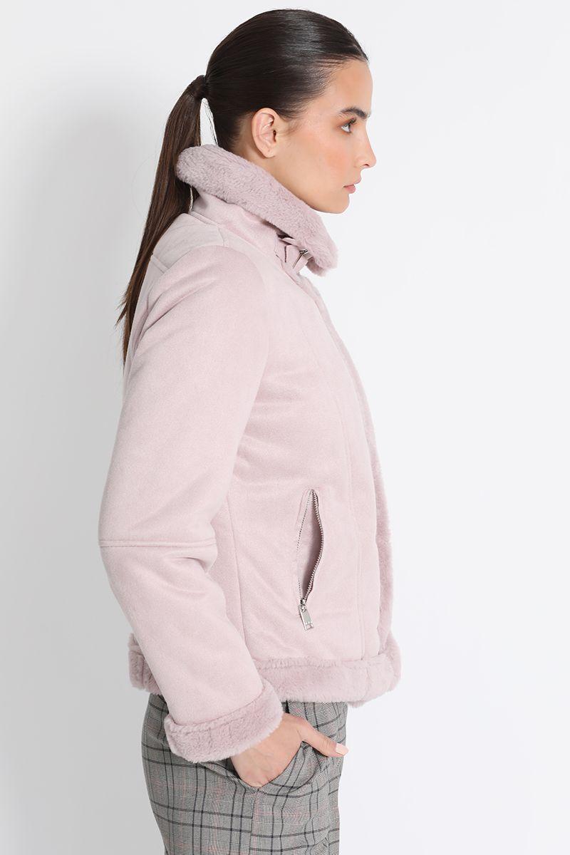 Chaqueta Aviador Rosa Liola-1