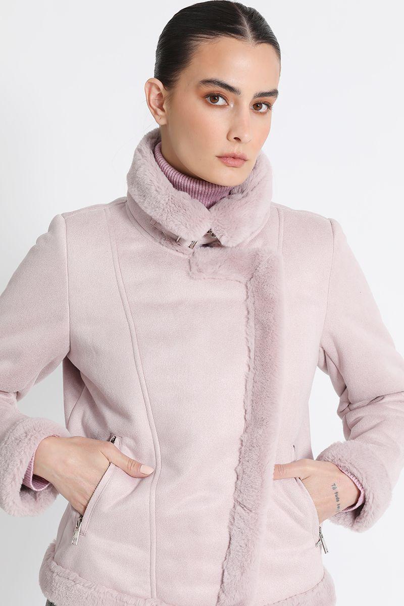 Chaqueta Aviador Rosa Liola-5