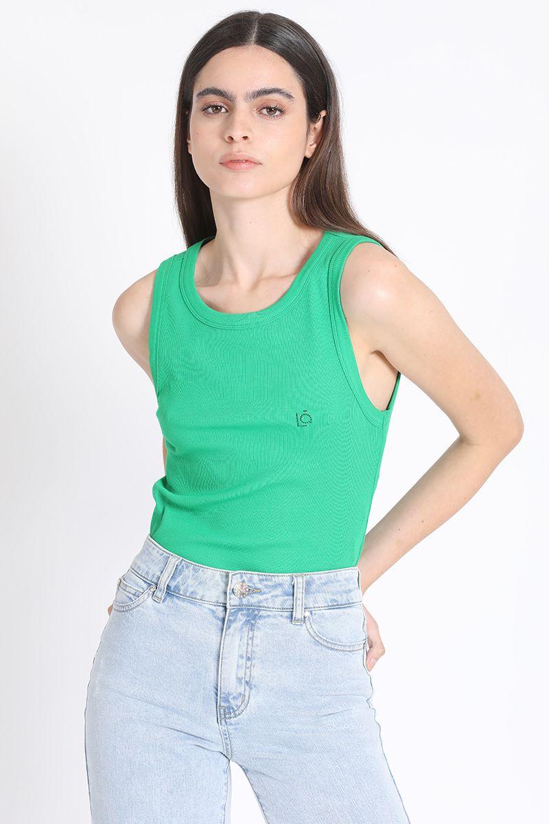 Polera Ribb Logo Liola Verde Liola-3